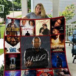 Forest Whitaker Quilt Blanket 01 and Home Decor