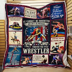 Forever The Title Wrestler Quilt Blanket and Home Decor