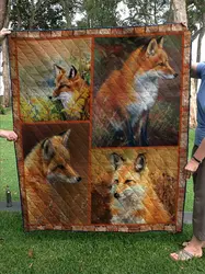 Fox Alone Quilt and Home Decor