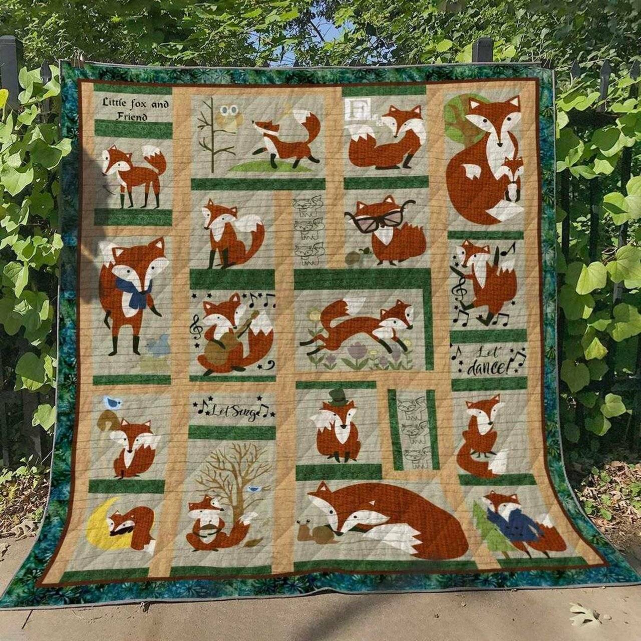 Fox Bl040615 Quilt Blanket and Home Decor