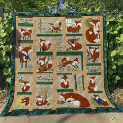 Fox Bl040615 Quilt Blanket and Home Decor