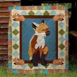Fox Bt130515 Quilt Blanket and Home Decor
