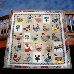 Fox In The Chicken House Pkd240680 Quilt Blanket and Home Decor