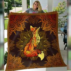Fox Quilt Blanket Dhc090120878Td and Home Decor