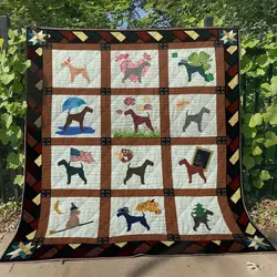 Fox Terrier Tl280511 Quilt Blanket and Home Decor