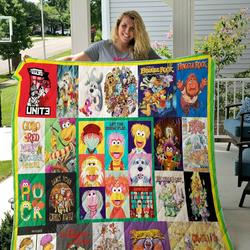Fraggle Rock Quilt Blanket and Home Decor