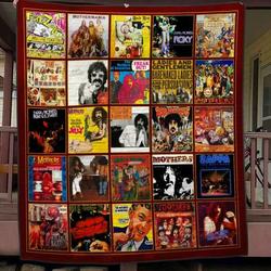 Frank Zappa Quilt Blanket Hvt030607  Quilt and Home Decor