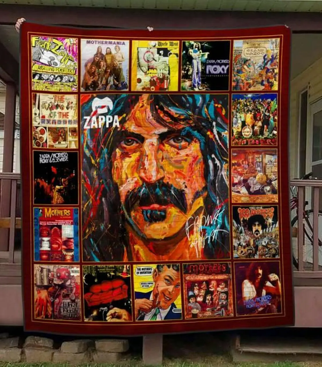 Frank Zappa Quilt Blanket Hvt030608 Quilt and Home Decor
