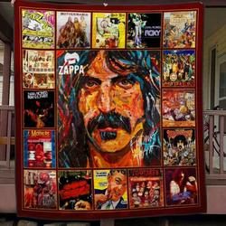 Frank Zappa Quilt Blanket Hvt030608  Quilt and Home Decor