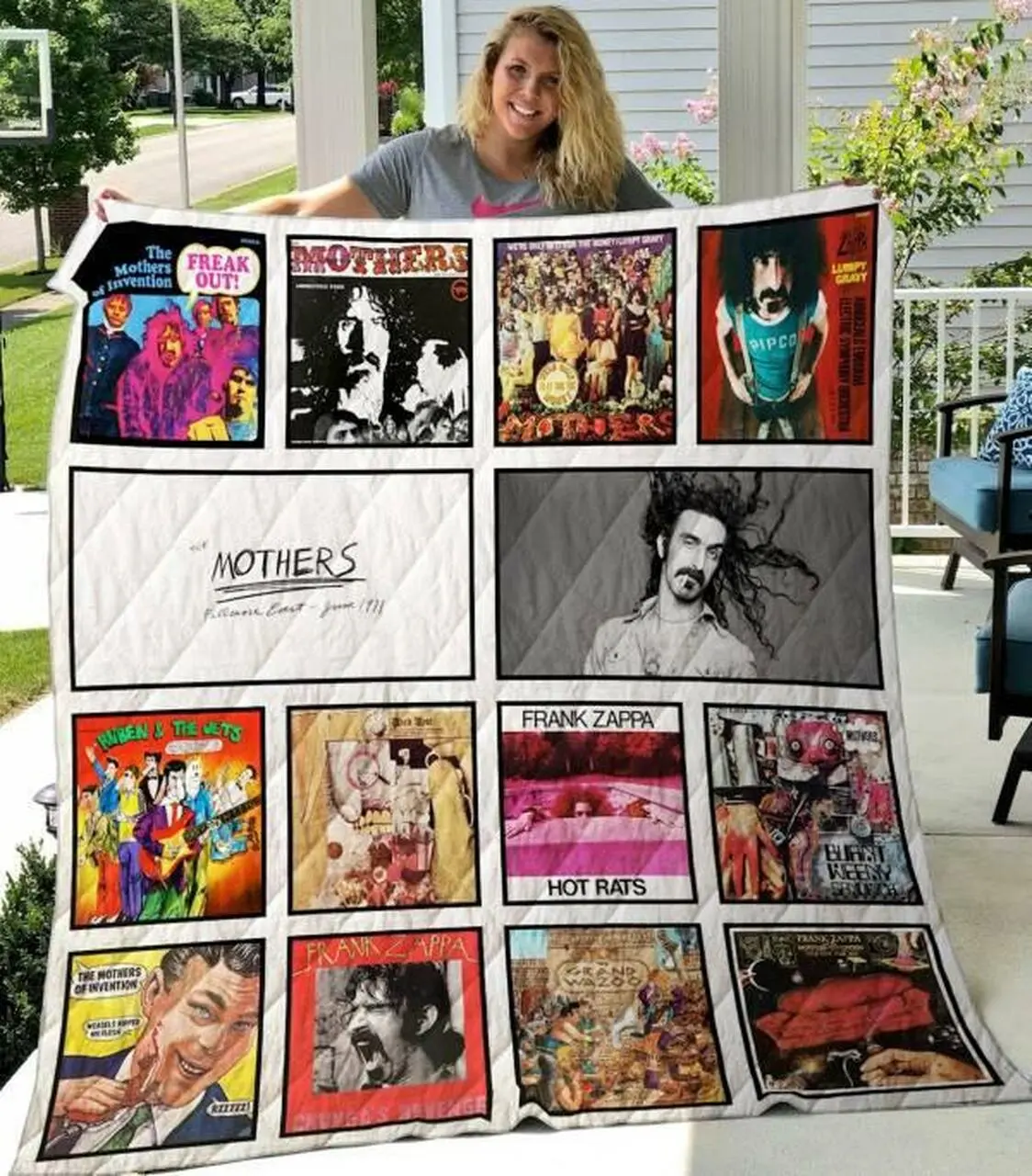 Frank Zappa Quilt Blanket M100608 Quilt and Home Decor