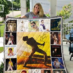 Freddie Mercury Poster Quilt and Home Decor