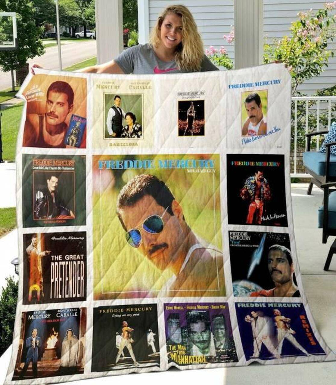 Freddie Mercury Quilt Blanket M100607 Quilt and Home Decor