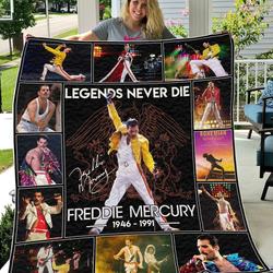 Freddie Mercury Vr1 Quilt Blanket      and Home Decor