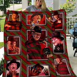 Freddy Krueger A Nightmare On Elm Street Quilt Blanket and Home Decor