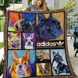 French Bulldog Quilt Blanket Beeadim02Febuq  Quilt and Home Decor
