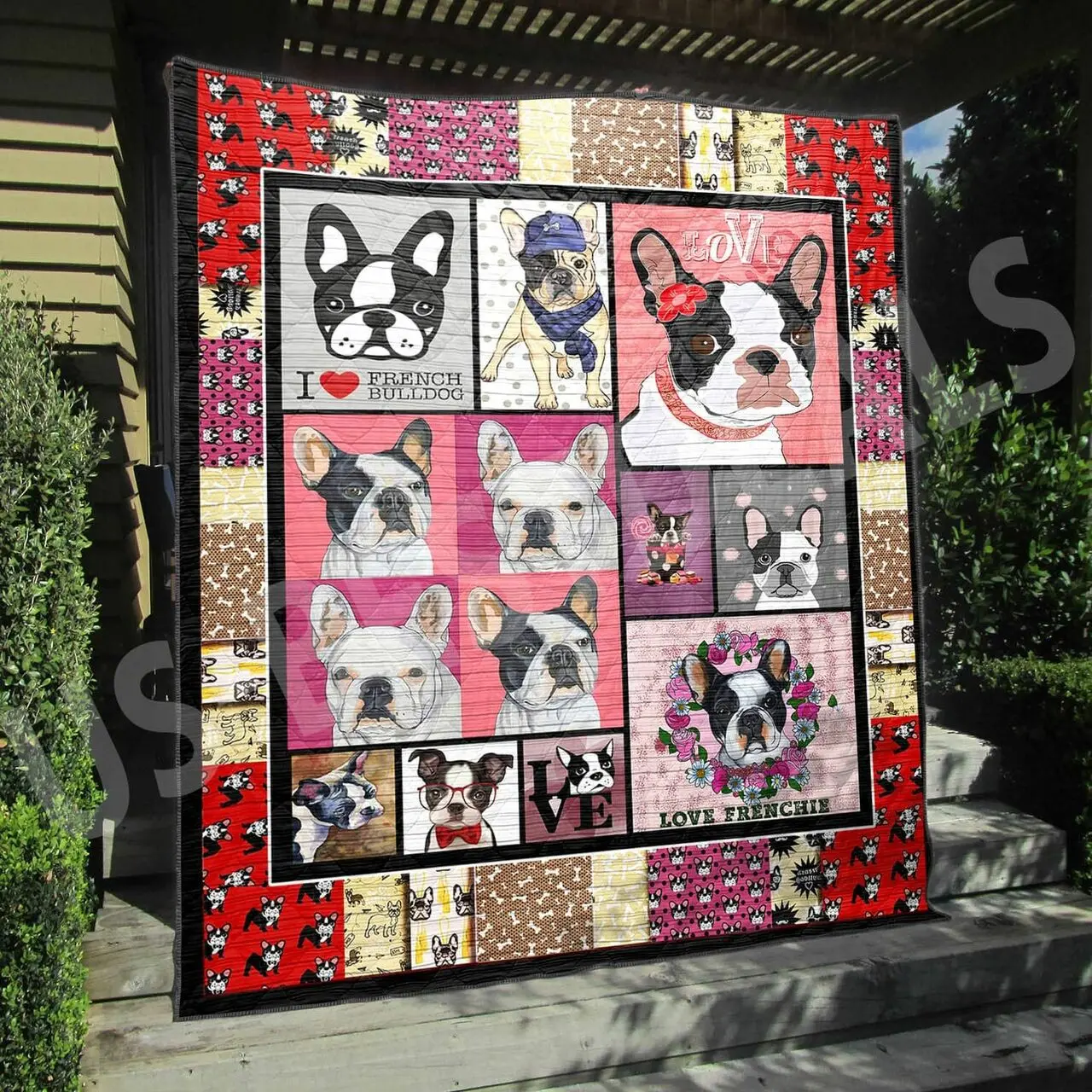 French Bulldog Quilt Blanket Dhc13121424Vt and Home Decor