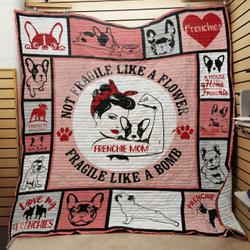French Bulldog Quilt -Hn060807  Quilt and Home Decor