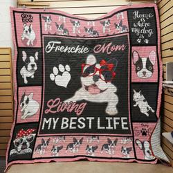 French Bulldog Quilt -Tt66-0808  Quilt and Home Decor