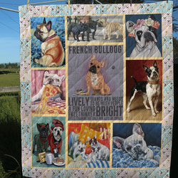 French Bulldog So Crazy Quilt Blanket Dhc020120357Td and Home Decor