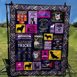 French Bulldog Stubborn French Bulldog Quilt Blanket Dhc0201201159Td and Home Decor