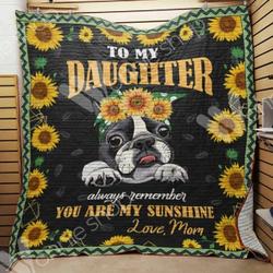French Bulldog Sunflower Quilt Osr and Home Decor
