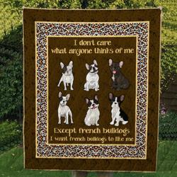 French Bulldogs 09 Ndq0449 Quilt  Quilt and Home Decor