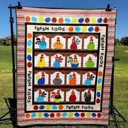 Fresh Eggs Quilt Blanket Ypm0  Quilt and Home Decor