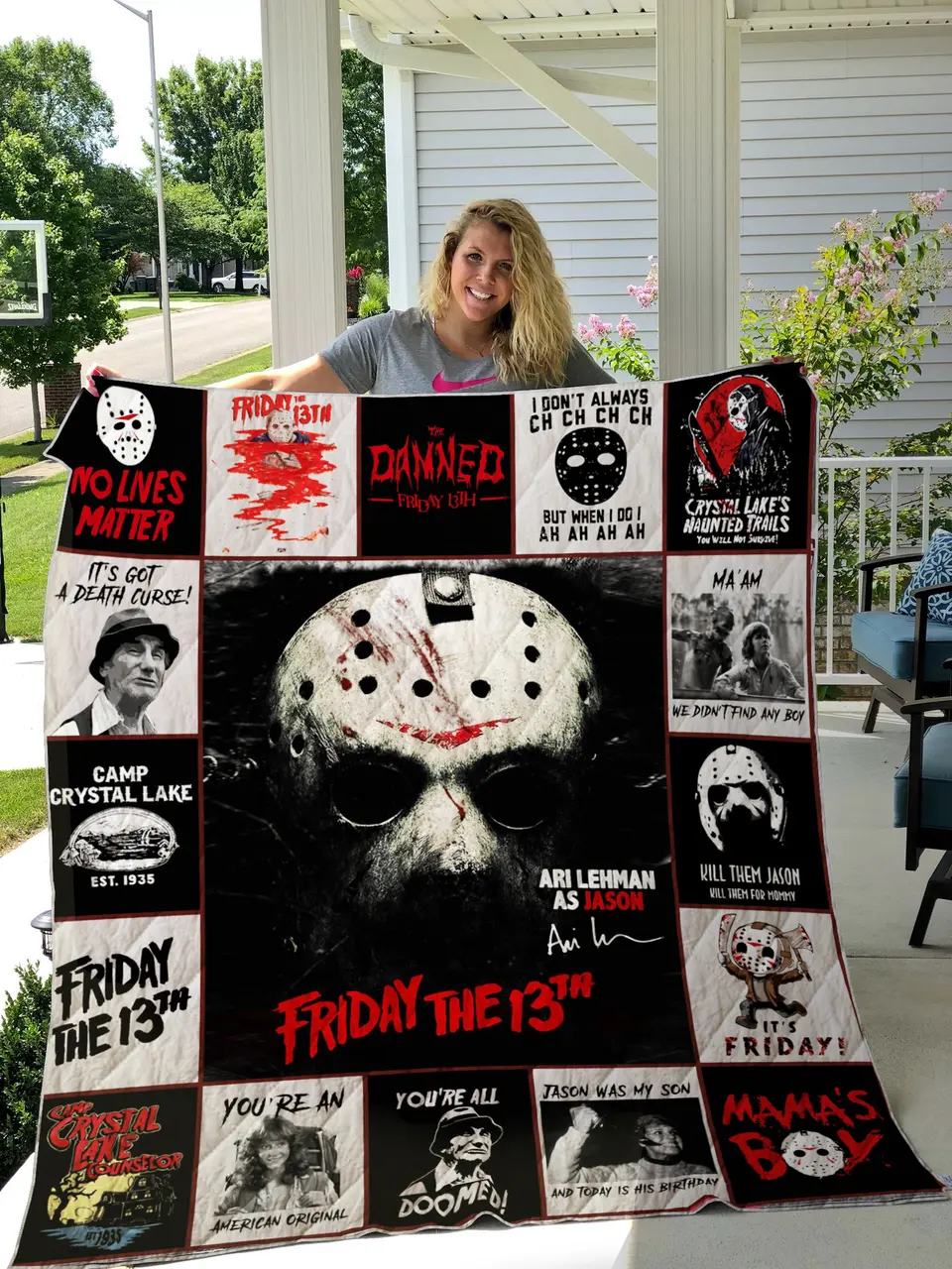 Friday The 13Th Quilt Blanket For Fans Ver 17-3 and Home Decor