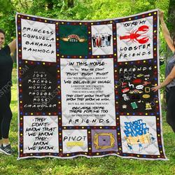 Friend Vr1  Quilt Blanket and Home Decor