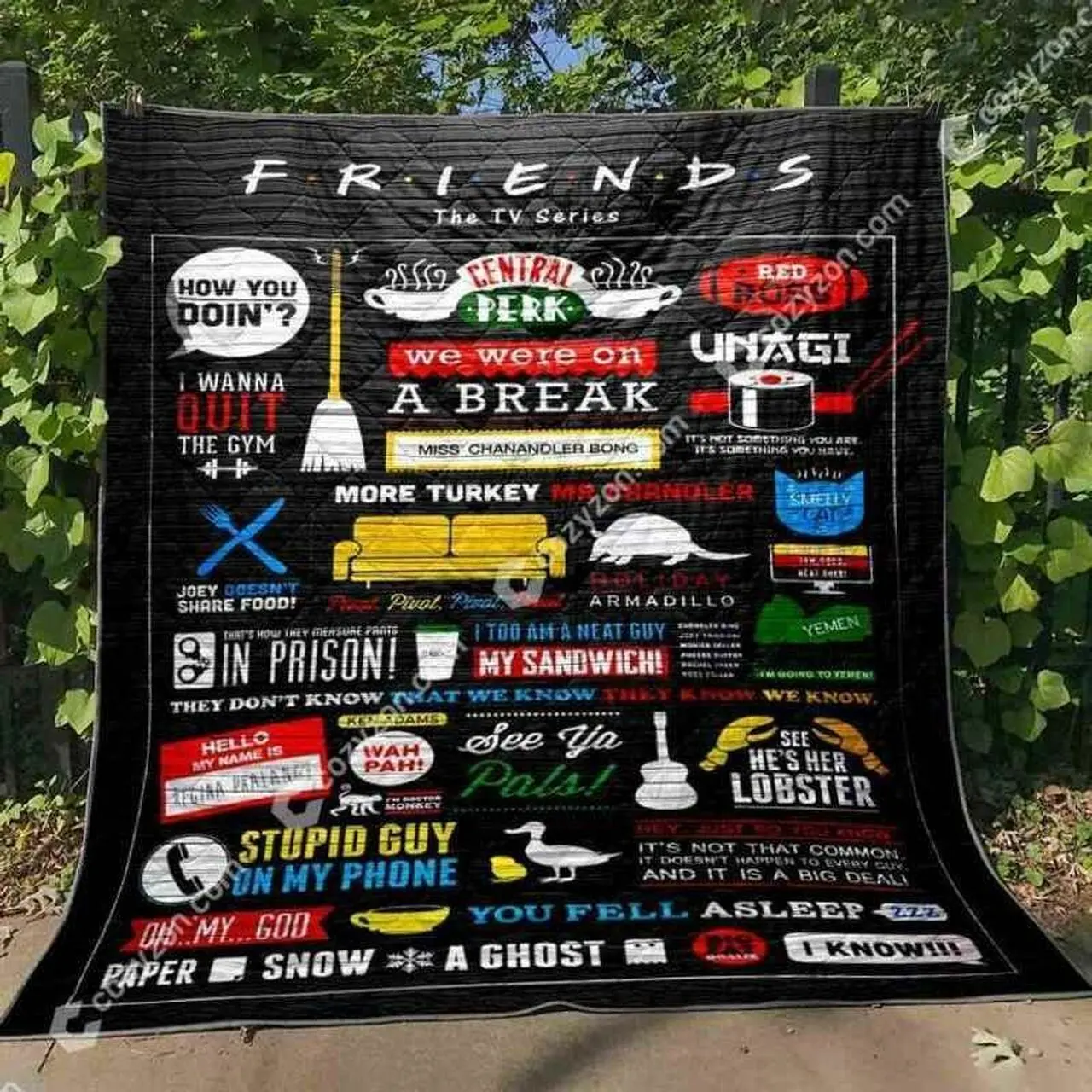 Friends Blanket Quilt and Home Decor