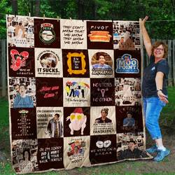 Friends Quilt Blanket 01748 and Home Decor