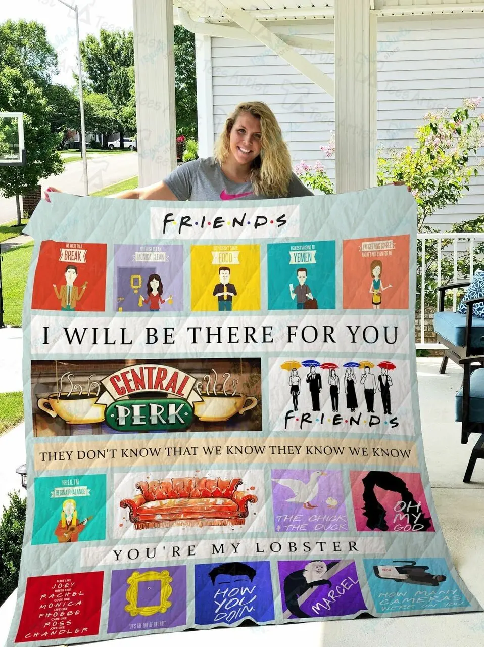Friends Quilt Blanket 02329 and Home Decor