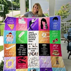 Friends Tv Series For Fans All Season Plus Size Quilt Blanket and Home Decor