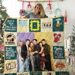 Friends Tv Show Quilt Blanket 02122 and Home Decor