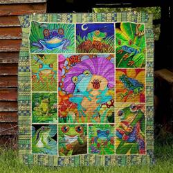Frog Cl16100037Mdq Quilt Blanket and Home Decor