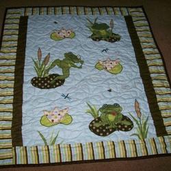 Frog Clp190624 Quilt Blanket and Home Decor