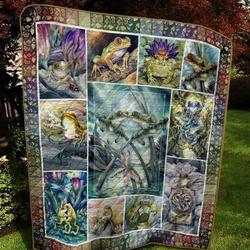 Frog Tnt0504 4 Quilt Blanket  Quilt and Home Decor