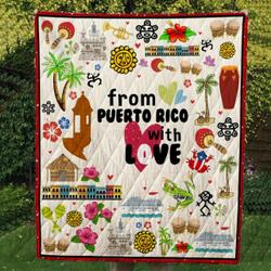 From Puerto Rico Cl14100220Mdq Quilt Blanket and Home Decor