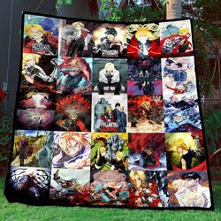Fual Tml310708 Fullmetal Alchemist Quilt Blanket  Quilt and Home Decor
