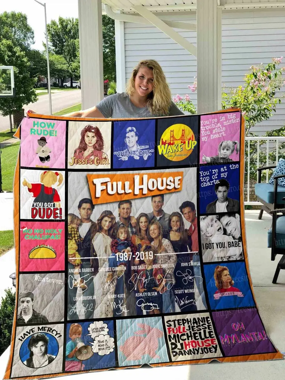 Full House Tv Show Quilt Blanket DHC3003139DD and Home Decor
