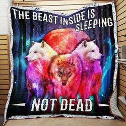 Galaxy Wolves Quilt Blanket ABC07114076 and Home Decor