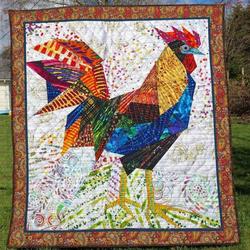 Gallus Gallus Li120702A Tbg Quilt Blanket and Home Decor