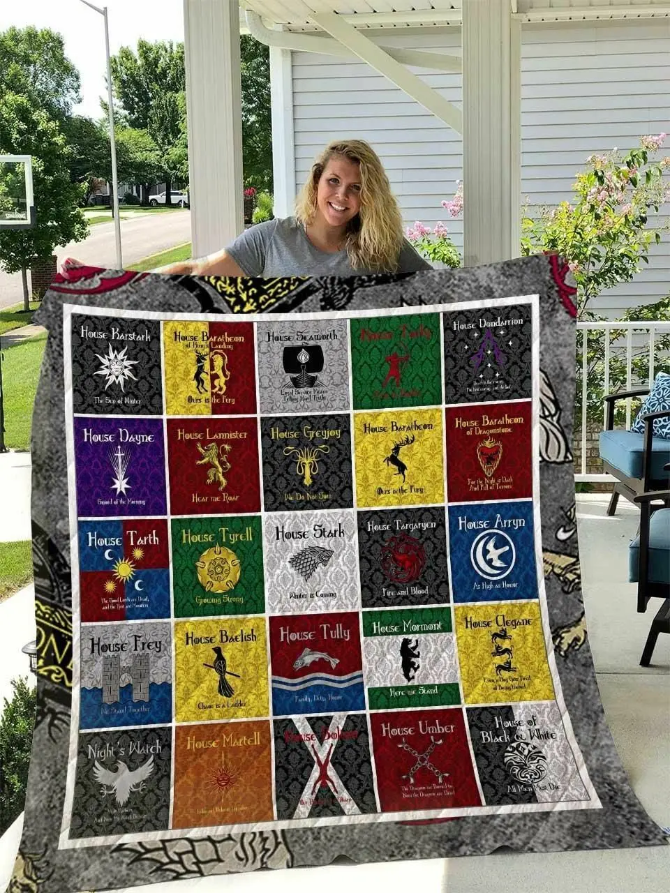 Game Of Thrones Sigil All Season Plus Size Quilt Blanket and Home Decor