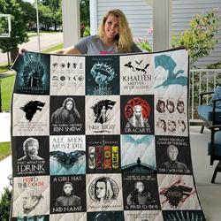 Game Of Thrones T Shirt Quilt Blanket and Home Decor