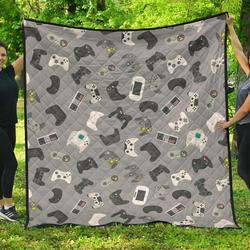 Gaming Joystick Cl12100302Mdq Quilt Blanket and Home Decor