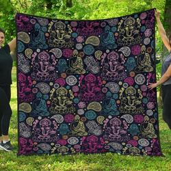 Ganesha Cl12100306Mdq Quilt Blanket and Home Decor