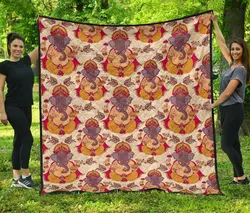 Ganesha Cl12100307Mdq Quilt Blanket and Home Decor