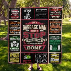Garbage Man Quilt Blanket Dhc1501572Vt and Home Decor