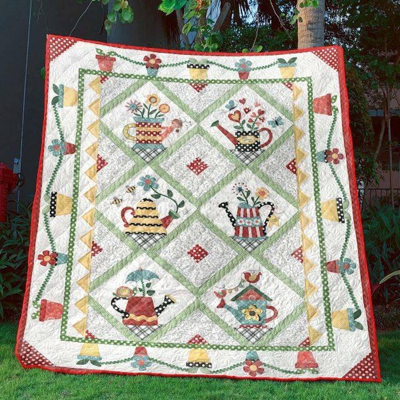 Gardening Is Dirt Therapy Quilt Blanket Bn14 Quilt and Home Decor