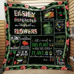 Gardening Quotes Quilt Blanket Dhc0102404Td and Home Decor